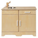 Van Dijk Toys wooden toy kitchen / kitchenette - Natural with white (Childcare quality)