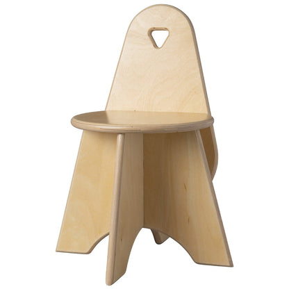 Van Dijk Toys houten Stoel Apollo voor Kleuters - Naturel ( kinderopvang kwaliteit) - 