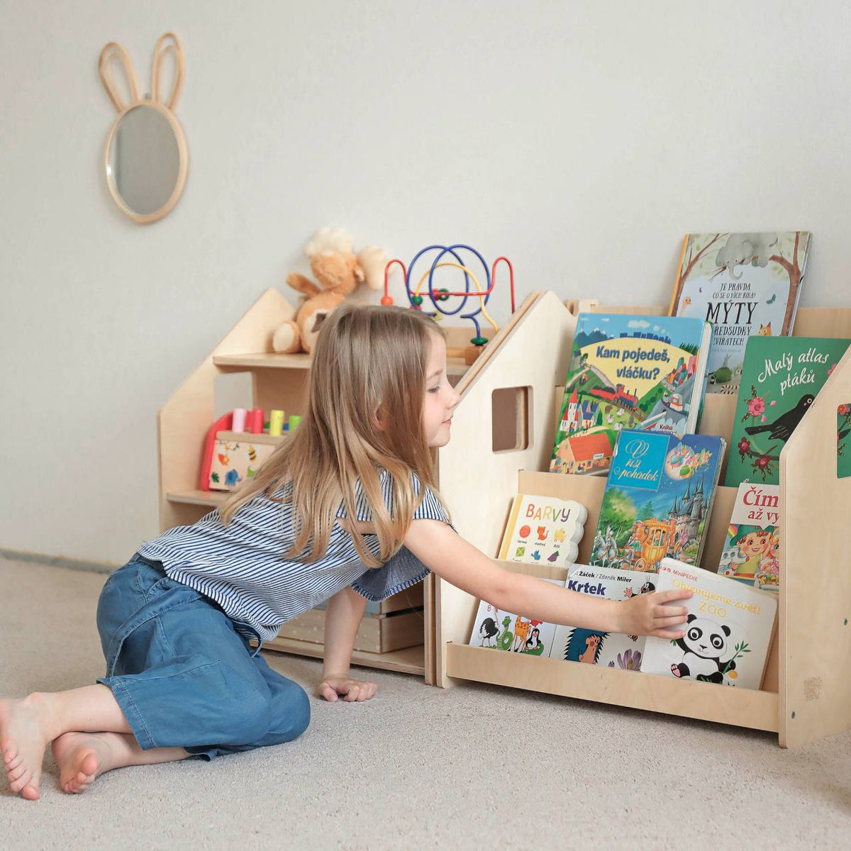 BusyKids boekenkast en speelgoedrek set – limited edition