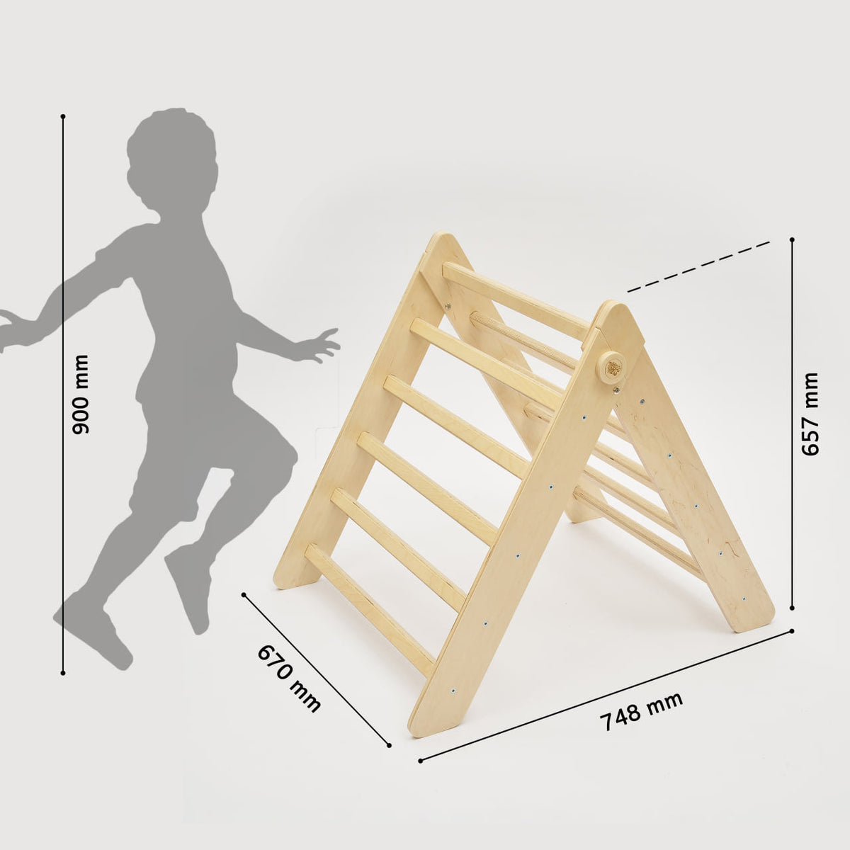 BusyKids Pikler klimdriehoek – regenboog – productbeeld 20