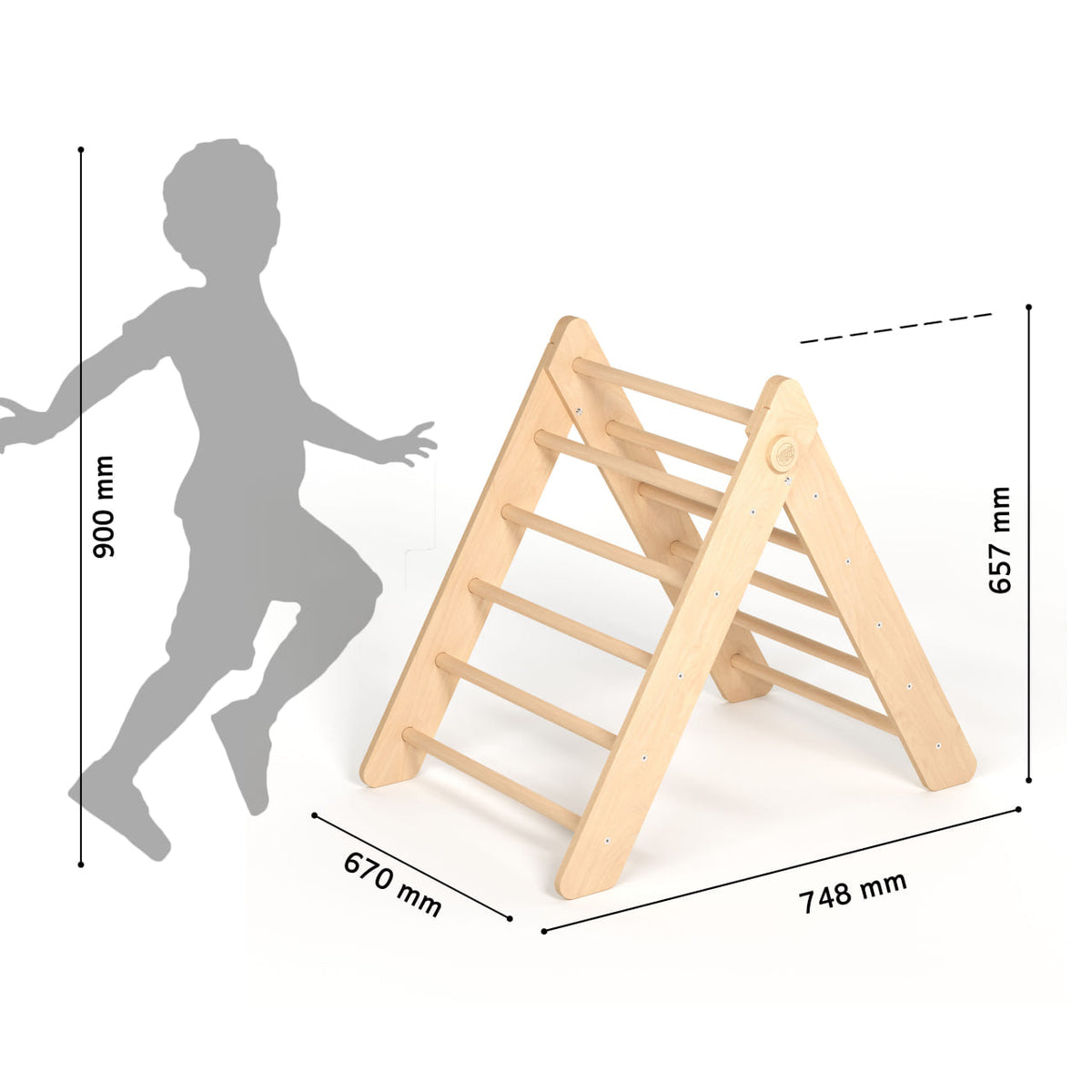 BusyKids Pikler klimdriehoek – regenboog – productbeeld 32
