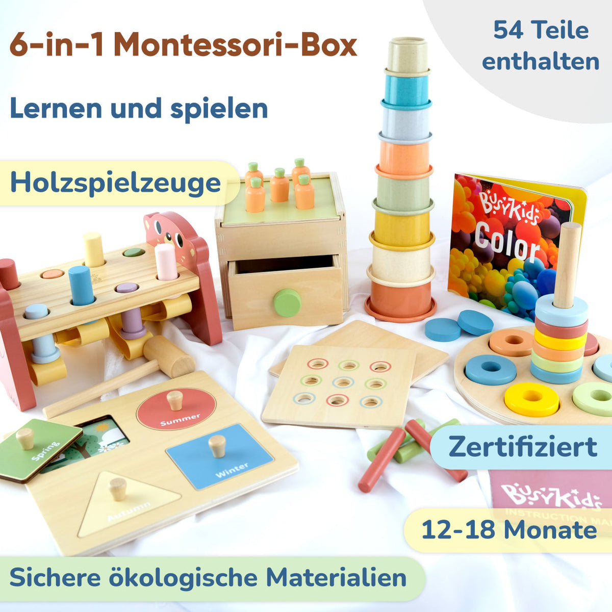 BusyKids Montessori box – 12-18 maanden – productbeeld 2