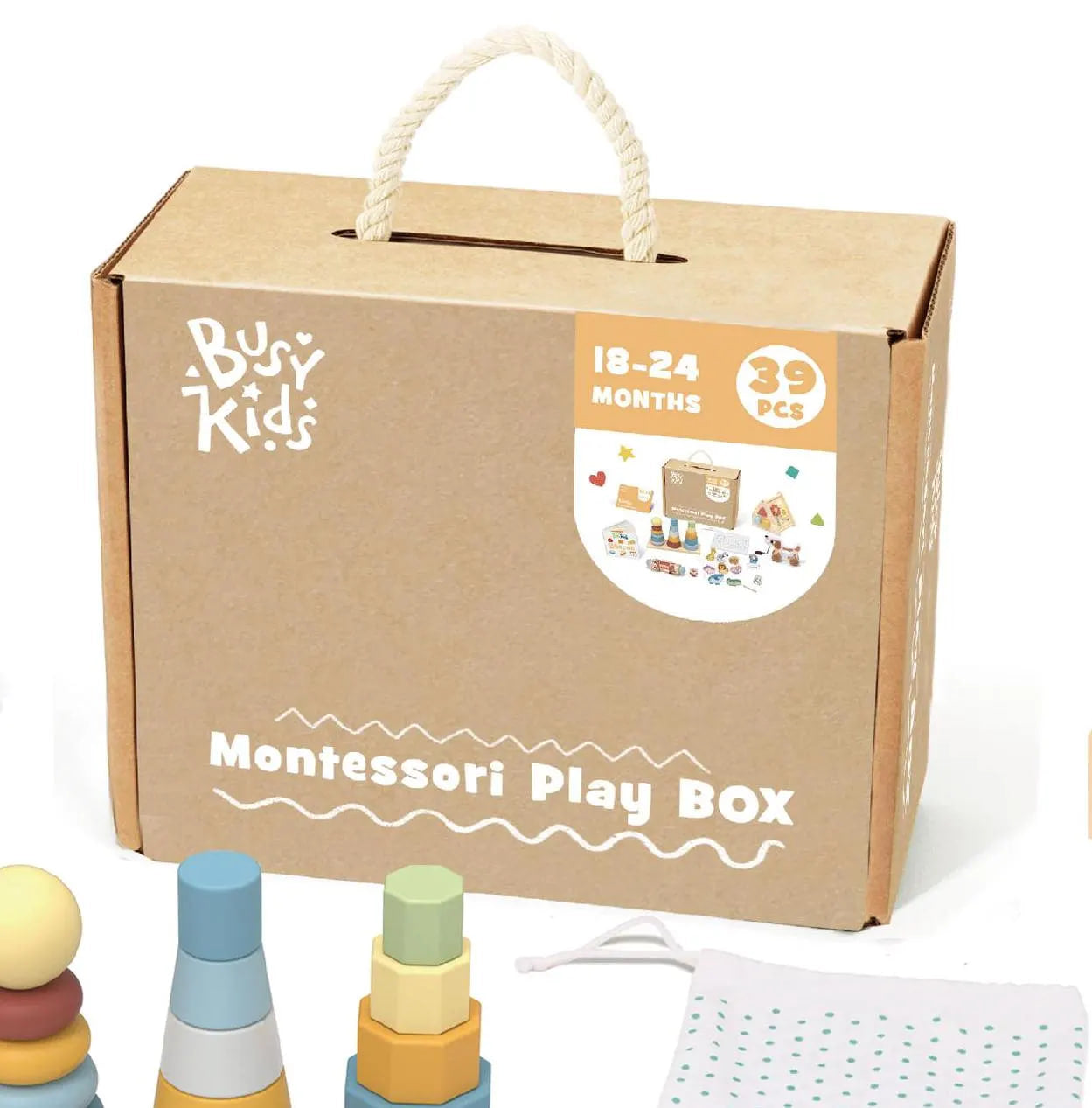 Montessori Play BOX - developmental set for children aged 18 to 24 months
