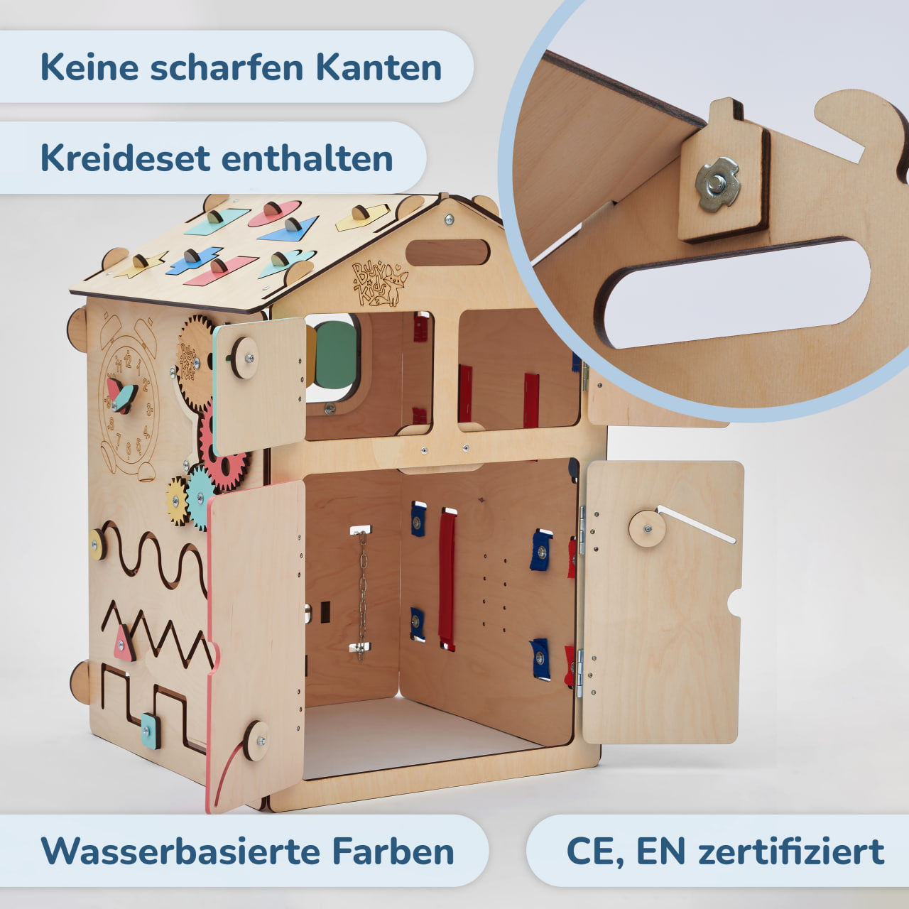 BusyKids Busy Board speelhuisje – naturel