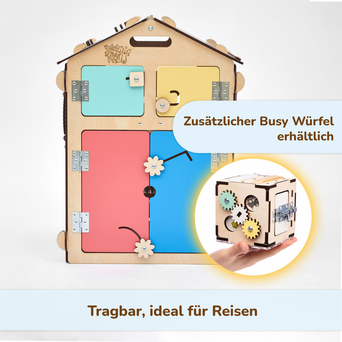 Set - Busy Board House natura and Creative Cube