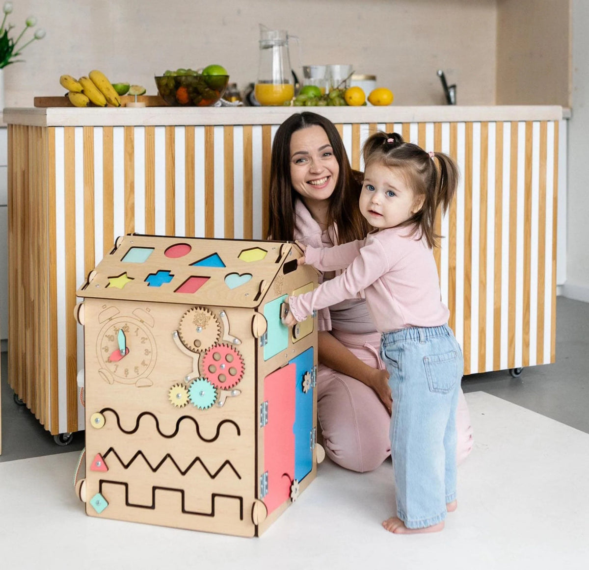 BusyKids Busy Board speelhuisje – naturel