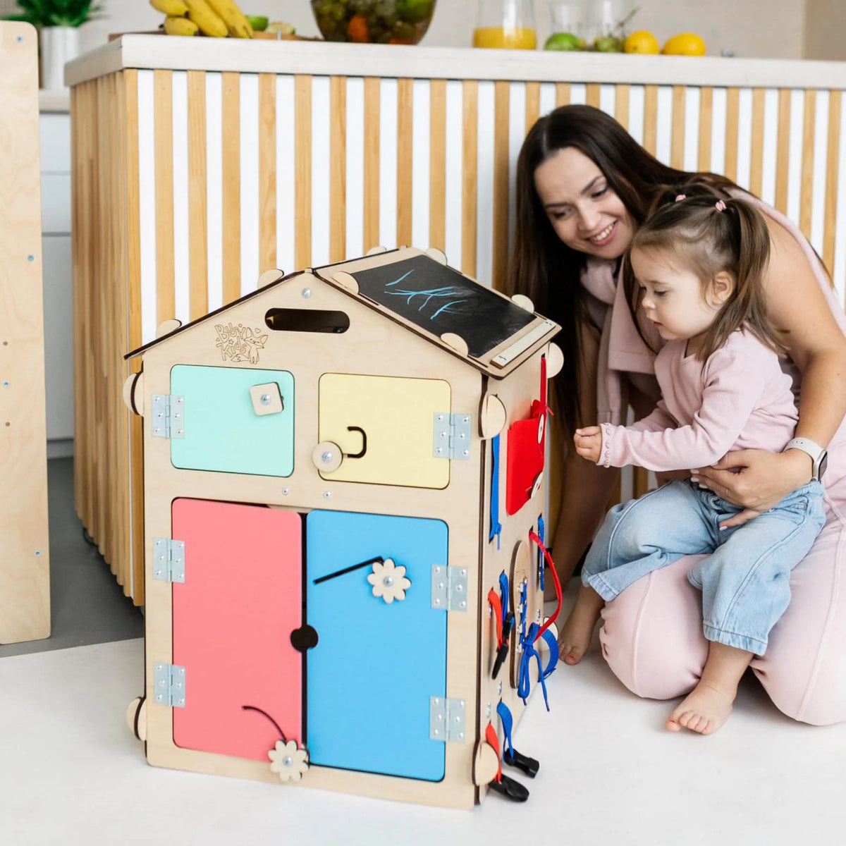 BusyKids Busy Board speelhuisje – naturel