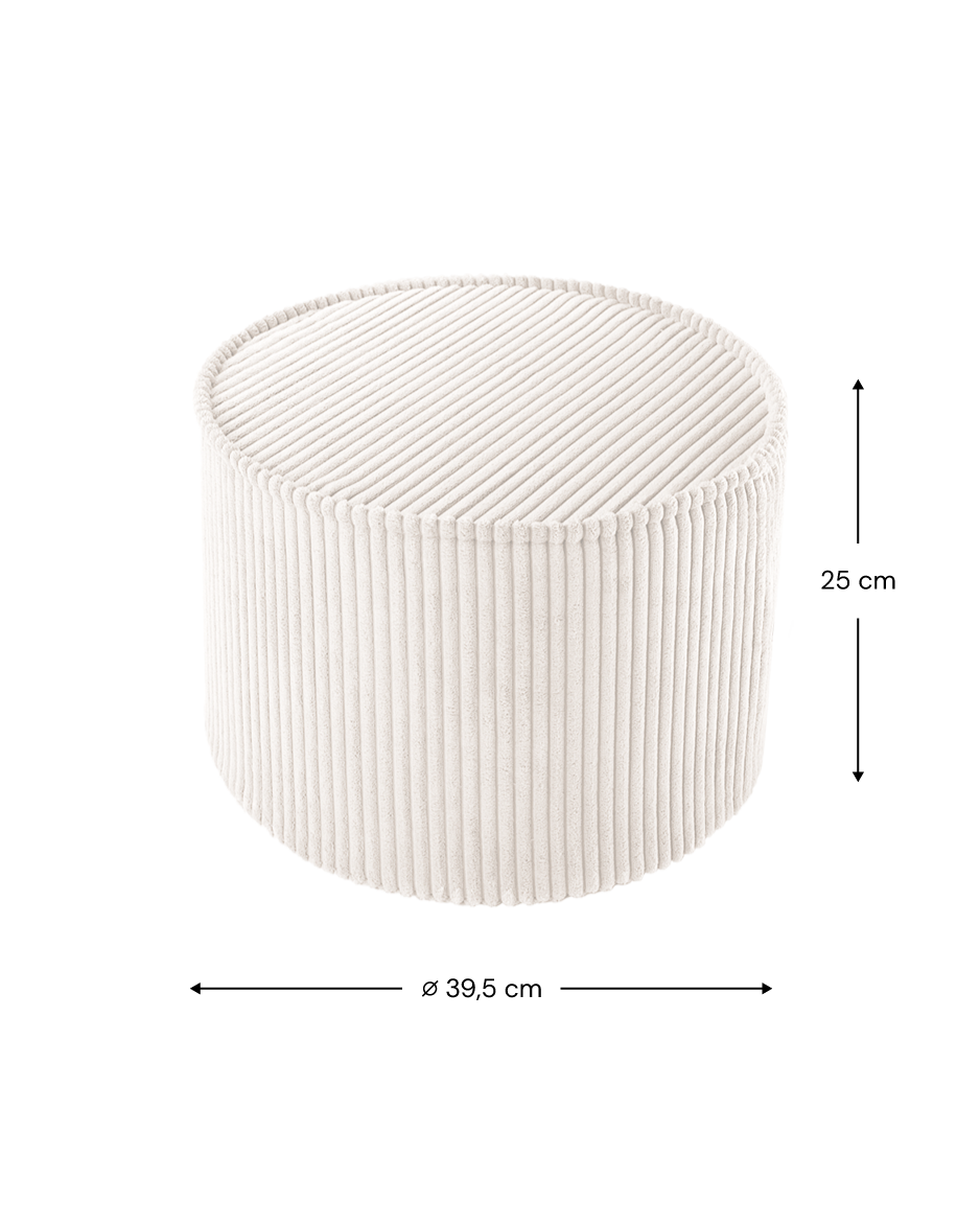 Wigiwama Marshmallow Pouffe - ribbed pouffe