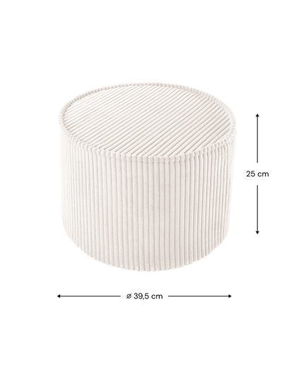 Wigiwama Marshmallow Pouffe - ribbed pouffe