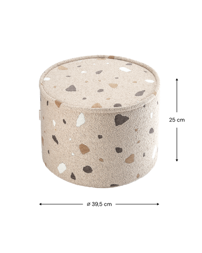 Terrazzo Sand Pouffe 