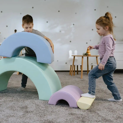 Montessori Soft Play set XL - Rainbow