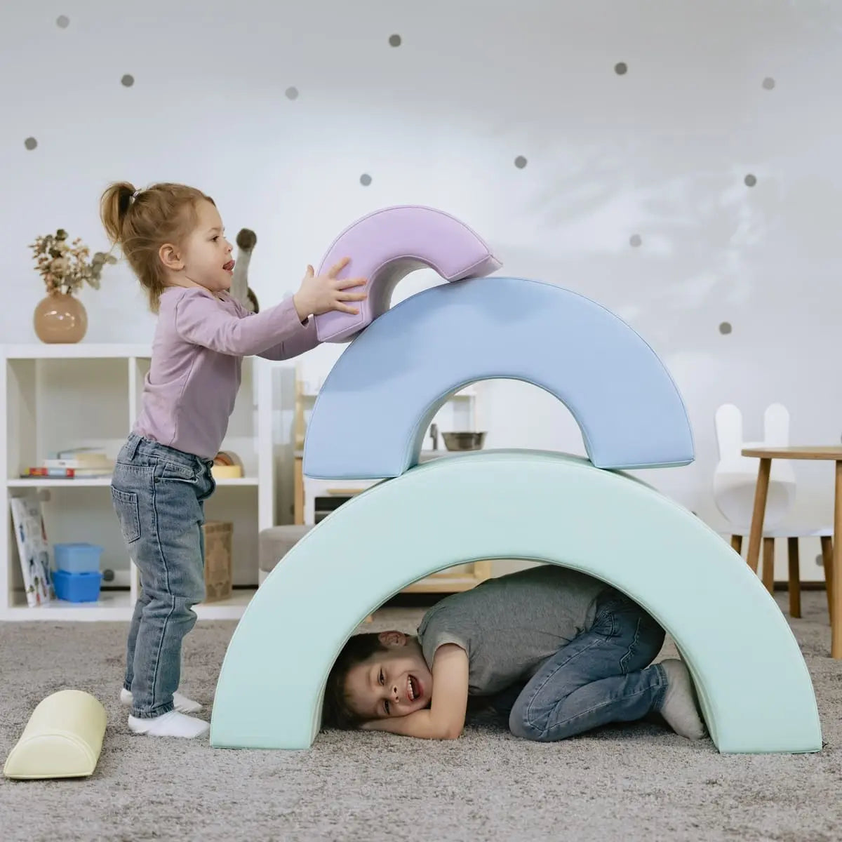 Montessori Soft Play set XL - Rainbow
