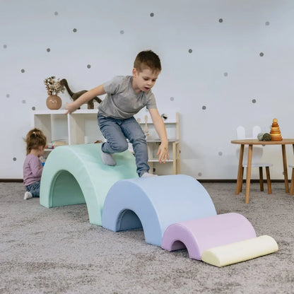 Montessori Soft Play set XL - Rainbow