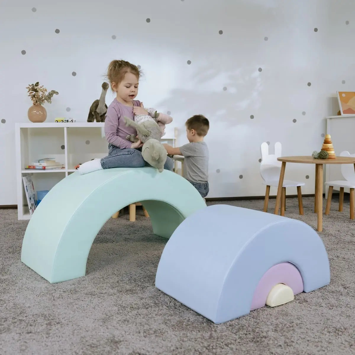 Montessori Soft Play set XL - Rainbow