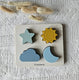 Silicone puzzle figures - Sun
