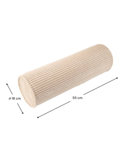Wigiwama Brown Sugar Roll - ribbed cushion