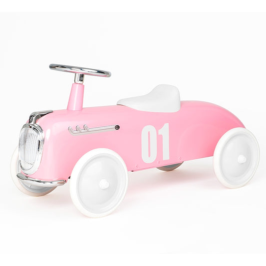 Baghera Roadster vintage running car - pink