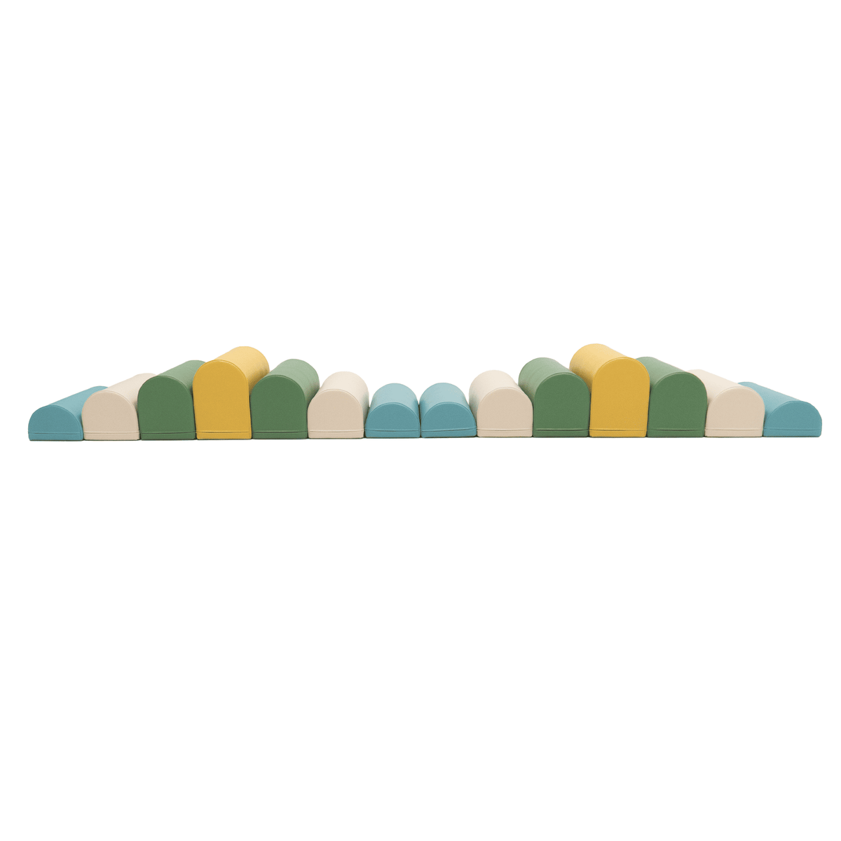 soft play set met modulaire foamblokken voor baby's peuters en kleuters