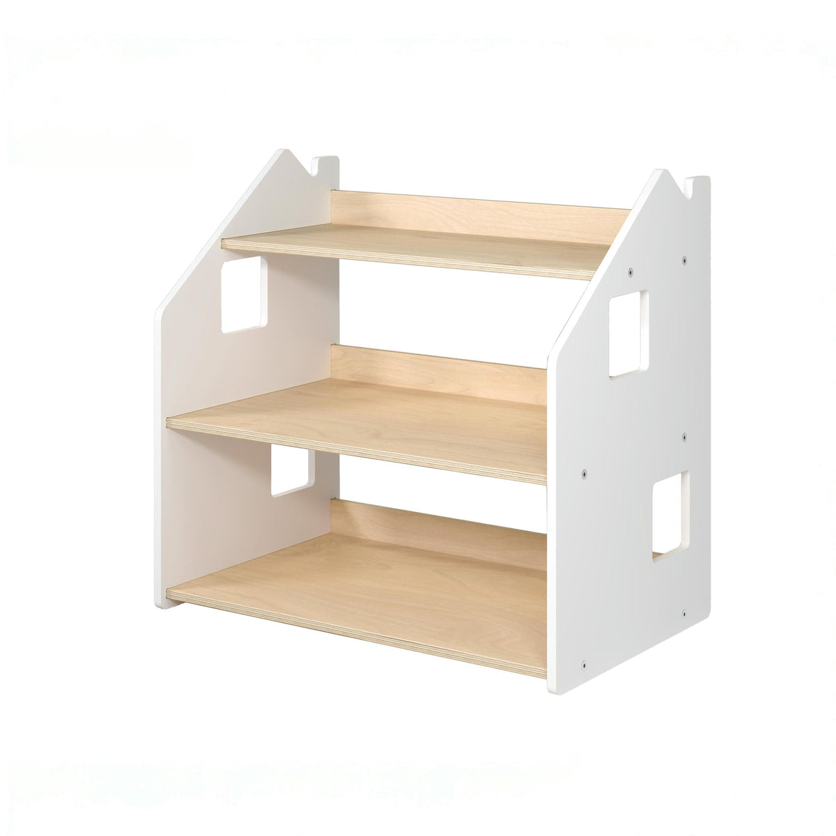Vrijstaand productbeeld van BusyKids speelgoedrek – wit en grijs