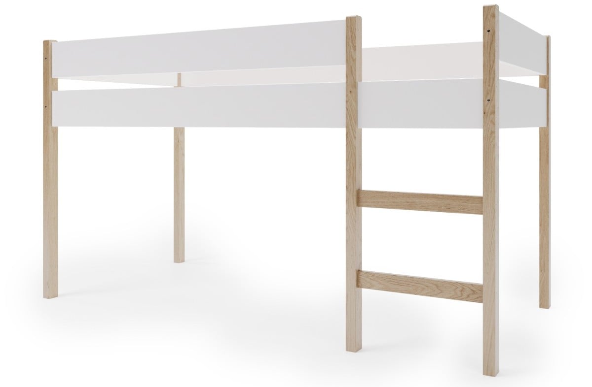 YappyGrott halfhoogslaper 90x200 cm wit