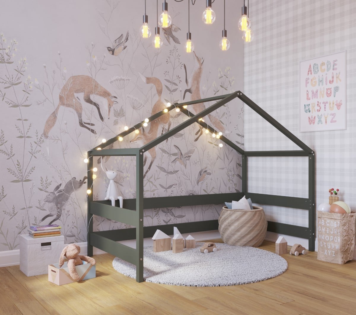 Cabane de jeu YappyHytte - 160x80 cm – coloris vert