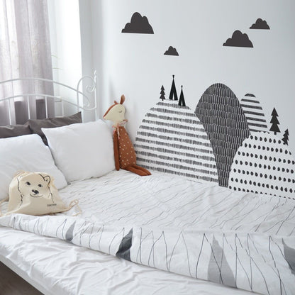 Northern Mountains Behind-The-Bed Wallsticker