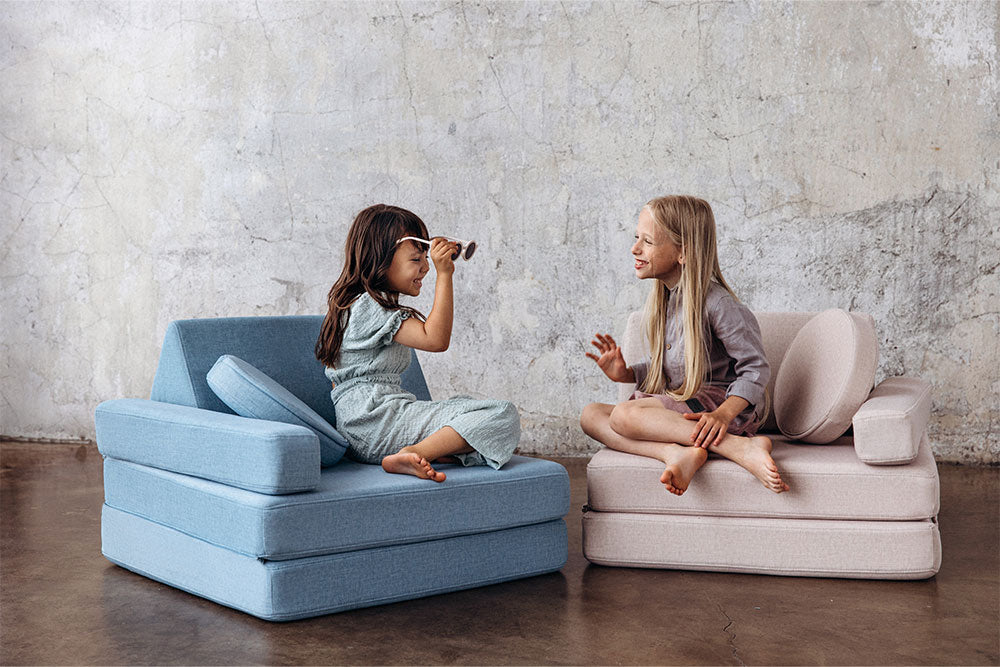 Shappy Armchair Original 80 cm — in gebruik als speelhoek